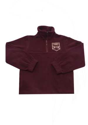 Panmure Bridge School 1/2 Zip Fleece Maroon